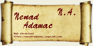 Nenad Adamac vizit kartica